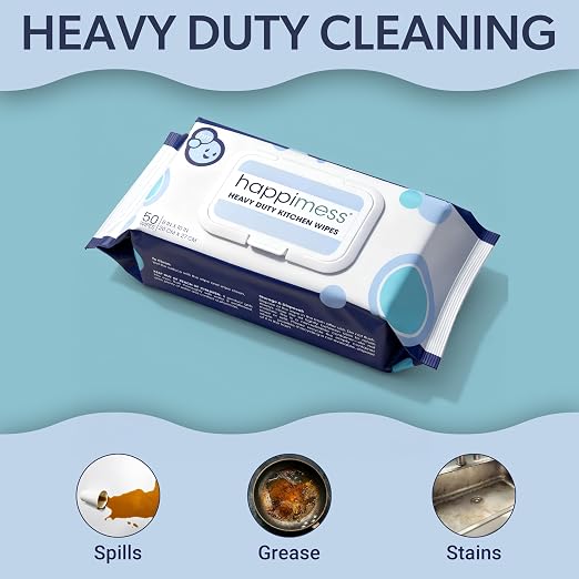 happimess WPE1003A Reusable Heavy Duty Kitchen Wipes, Strong & Durable - Image 5