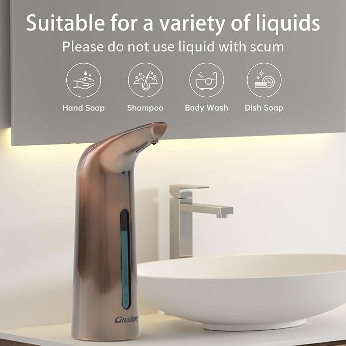Convenient Automatic Soap Dispenser, 4 Adjustable Levels Touchless Hand - Image 5
