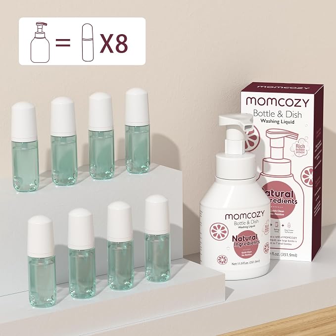 Momcozy Bottle Brush Cleaning Fluid, Powerful Cleaning - Image 2
