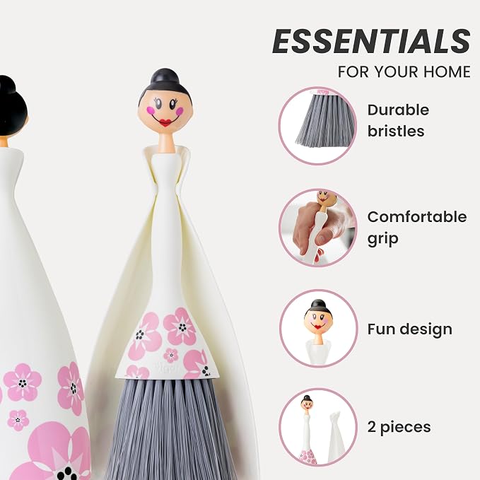 Vigar Mini Broom and Dustpan Set, Small Broom and Dustpan Set - Image 3