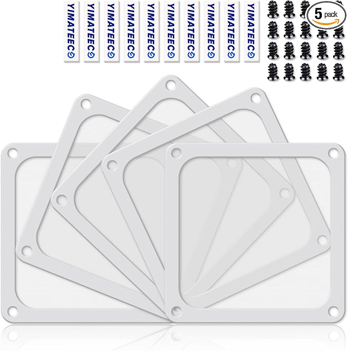Dust Filter PC 140mm for Computer Cooler/PSU/Routers Nylon 80 Mesh, Magnetic by YIMATEECO
