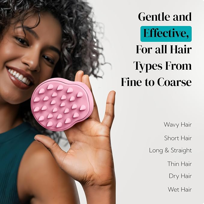 HEETA Scalp Massager 2 Pack for Hair Growth, Soft Silicone Bristles to Remove - Image 8