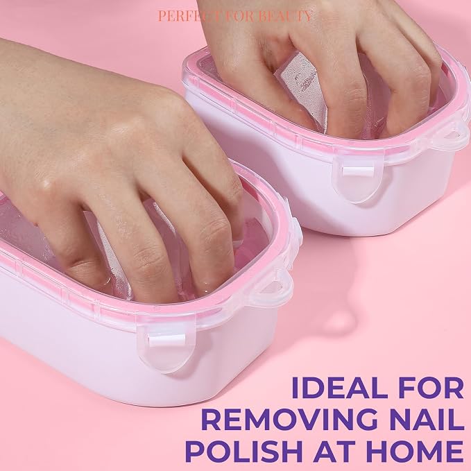 Teenitor 10Pcs Nail Soaking Bowl Kit 2 Soak Off Bowl Nail Soaking Bowl Acetone - Image 6