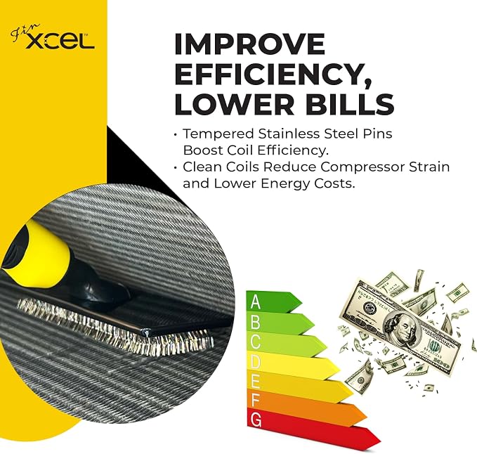 Coil Cleaning Brush for HVAC & AC – Evaporator & Condenser Coil Cleaner Tool - Image 6