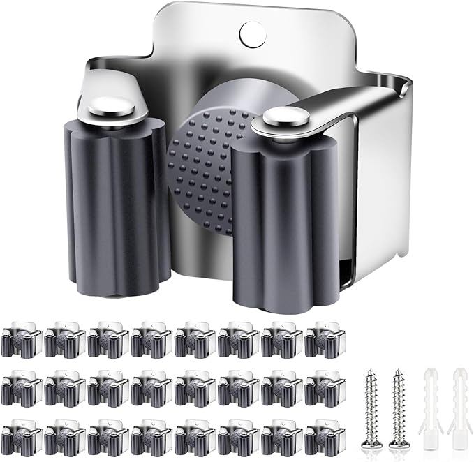 Verdenu 25 Pack Broom Holder Wall Mount, Mop and Broom Holder Wall Mount by Verdenu