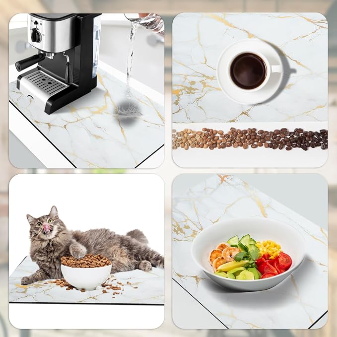 Sofort Dish Drying Mat for Kitchen Counter, Super Absorbent Drying Mats for - Image 4