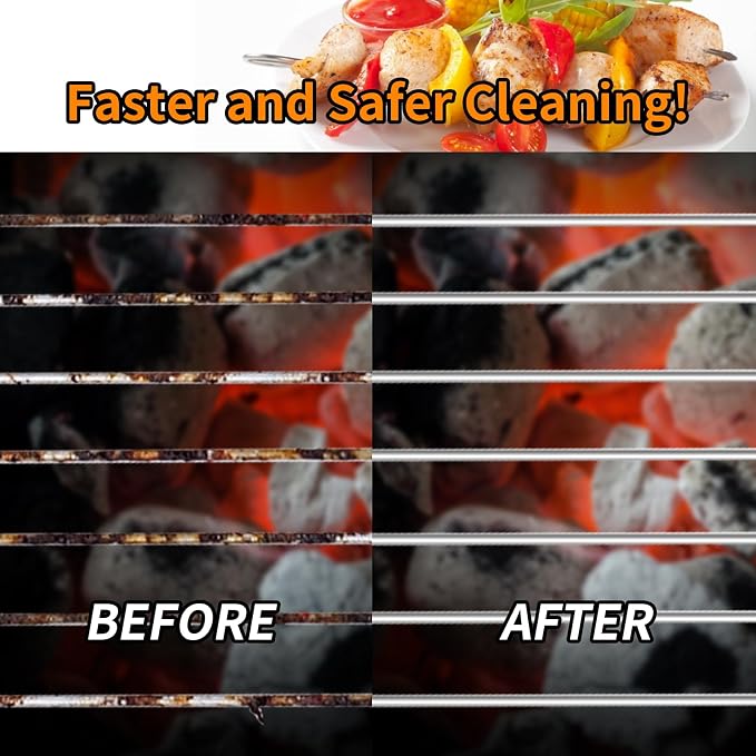 Grill Brush, BBQ Cleaner Accessories, Safe Wire Bristles Barbecue Cleaning Brush - Image 8