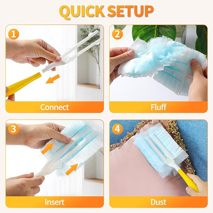 60 Count Electrostatic Duster Refills Compatible - Image 5