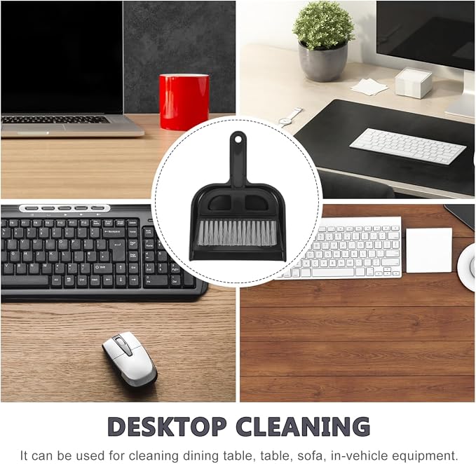 Keyboard Cleaning Brush and Mini Dustpan Set Compact 2-Piece Desktop Cleaning - Image 9
