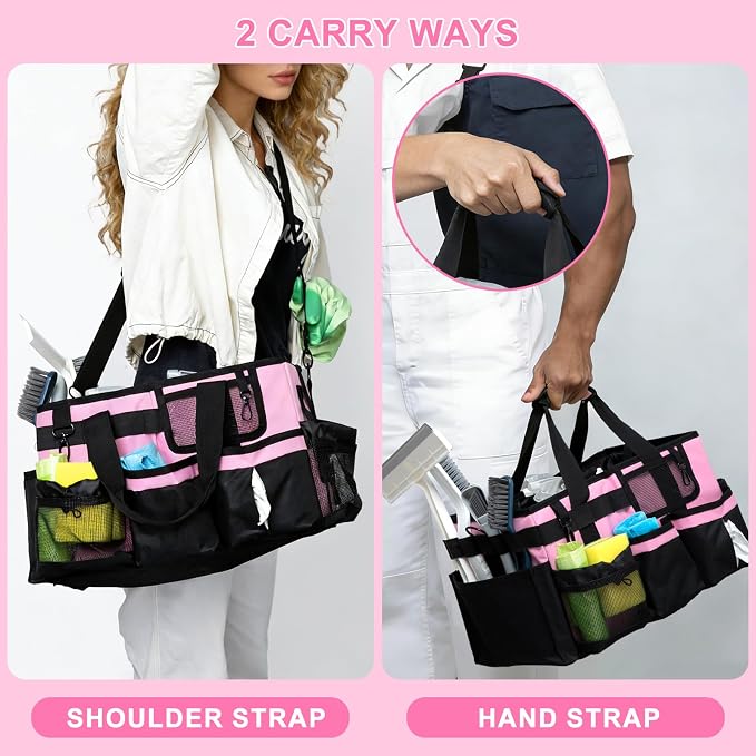 Large Cleaning Caddy Bags, Cleaning Supplies Organizer - Image 4