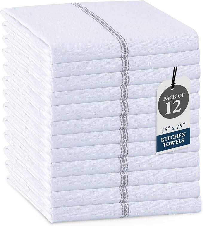 LANE LINEN Kitchen Hand Towels, 12 Pack Dish Towels by LaneLinen