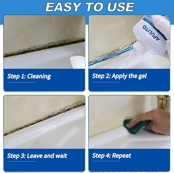 APULITO Household Cleaner Gel for Bathroom Shower Tile Tub Sink Cleaning - Image 5