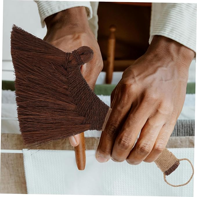 ABOOFAN Mini Desktop Broom Soft Bristle Hand Whisk Broom - Image 7