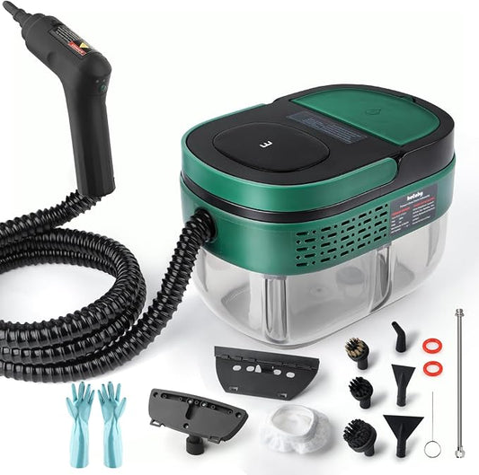 Handheld Steam Cleaner with Handle Control, 1.6L Large Water Tank, 3-Level by hotoby
