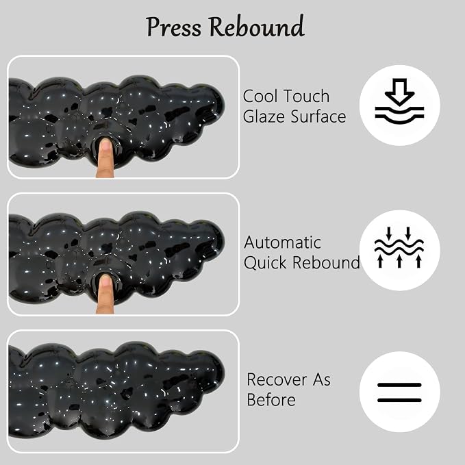 Computer Keyboard Stand with Gel Cloud Wrist Rest Keyboard Riser - Image 6