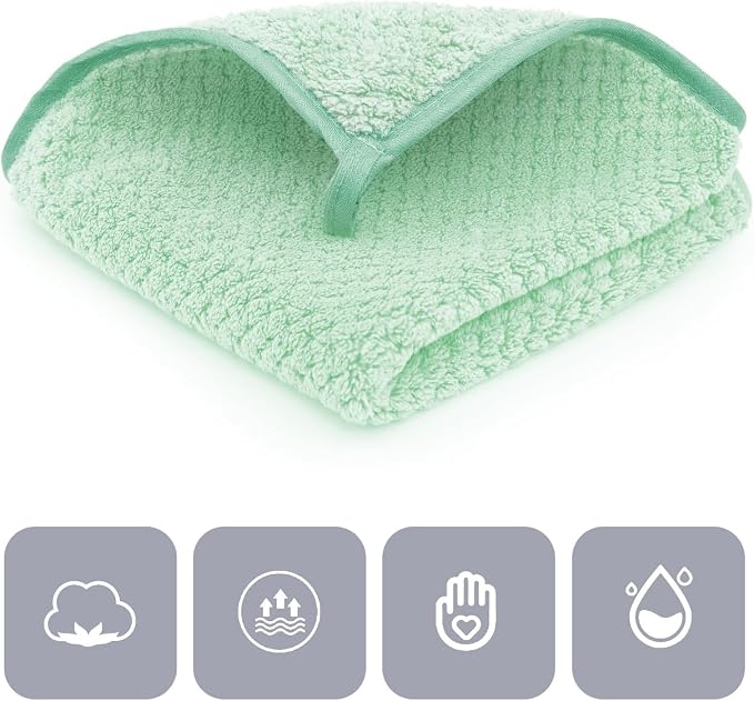 6 Pack Washcloth Set, Waffle Washcloth Towels Set, Microfiber Super Soft Highly - Image 2