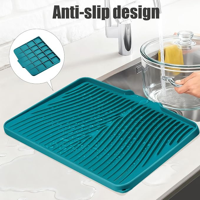 Silicone Dish Drying Mat, Stone Drying Mat - Image 4