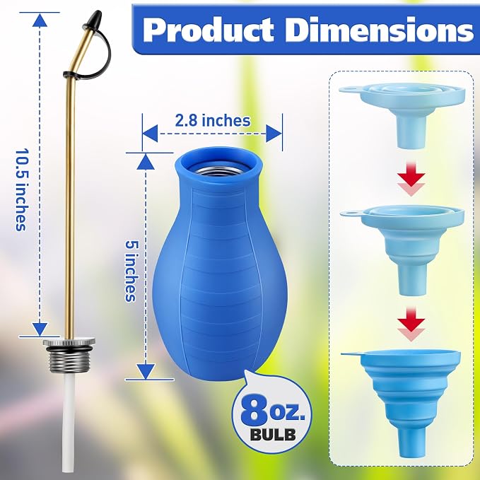 2 Pack Diatomaceous Earth Powder Duster, 8OZ Garden Powder Applicator Dispenser - Image 3