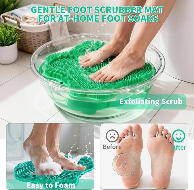 Show Foot Scrubber Mat & Silicone Back Scrubber - Image 5