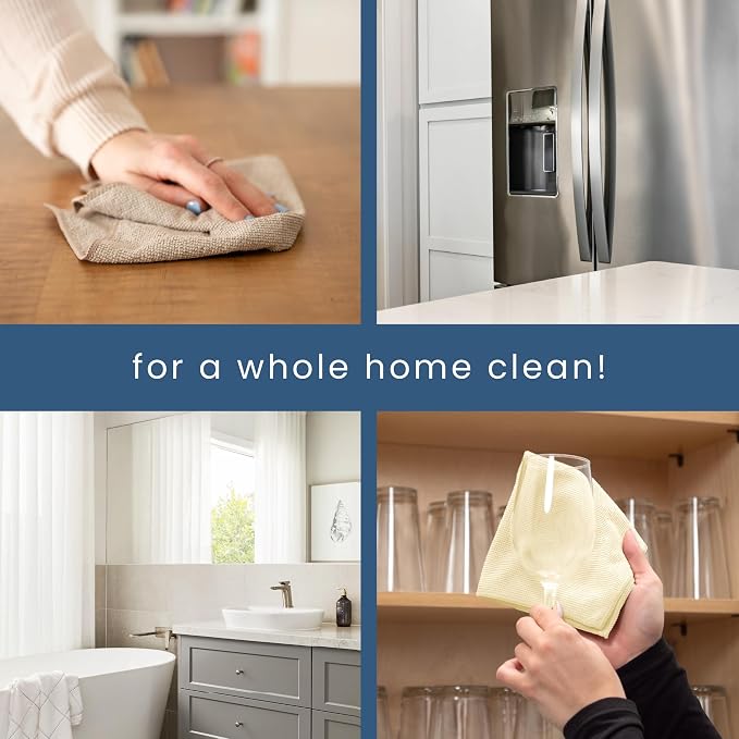 S&T INC. 50 Pack Microfiber Cleaning Cloth, Bulk Towels - Image 5