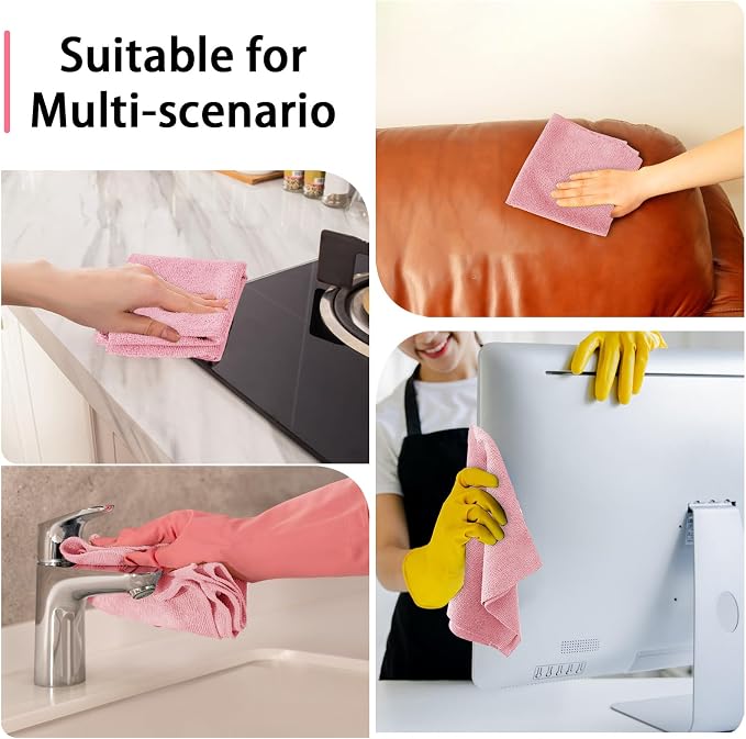Microfiber Cleaning Cloth Roll, 75 Pack Reusable Tear Away Microfiber Towels - Image 6