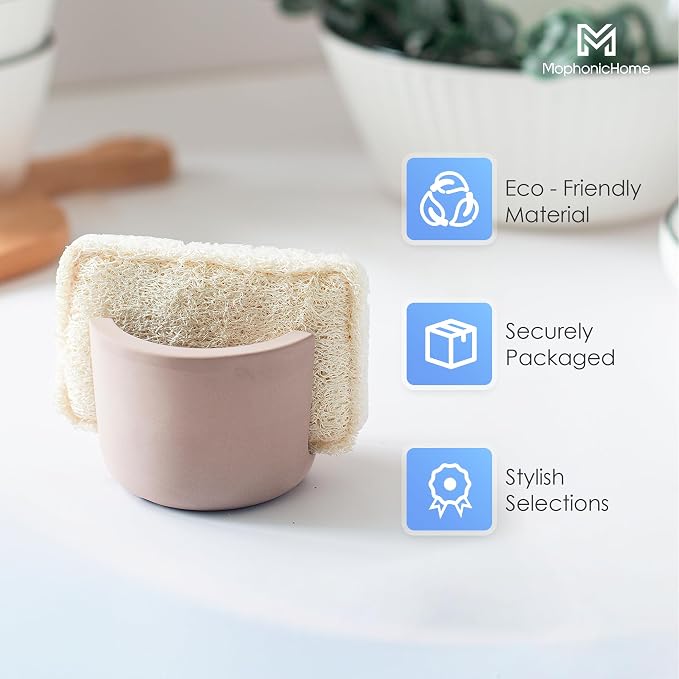 MOPHONICHOME Sponge Holder, Stone Sponge Holder - Image 4
