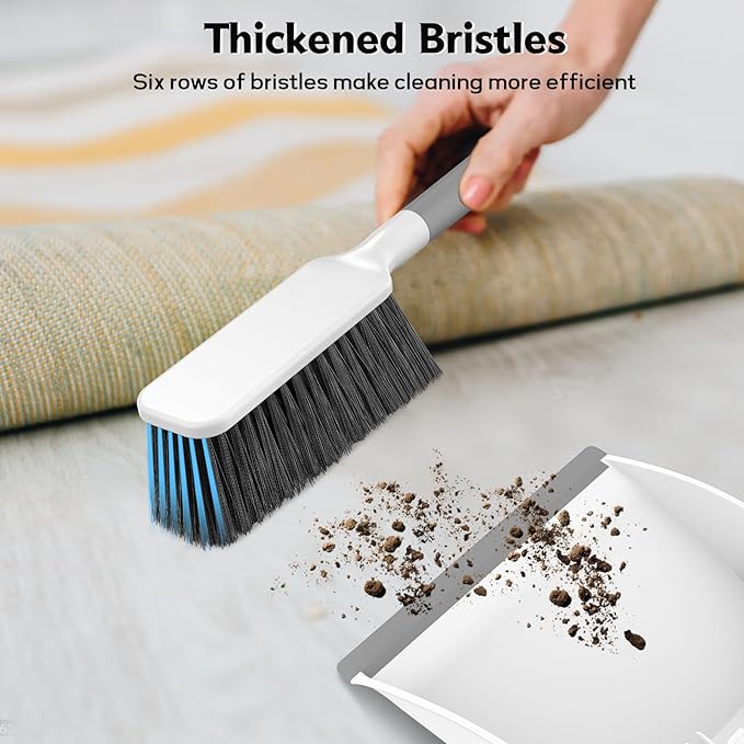 SetSail Small Dustpan and Brush Set, Nesting Snap-On Handheld Broom and Dust Pan - Image 4