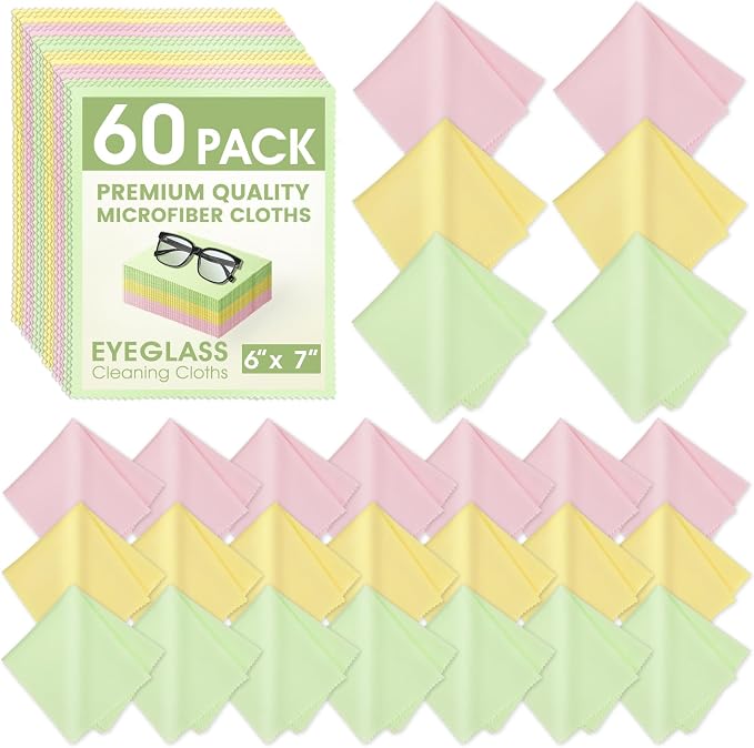 60-Pack Microfiber Cleaning Cloths by Unknown