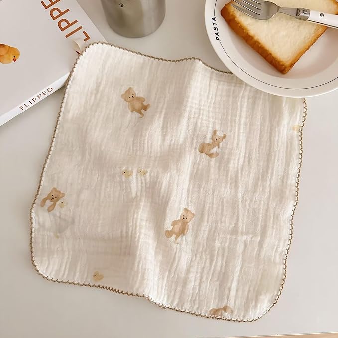 BuLuTu 4 Pack Sweet Floral Kitchen Dishcloths Dish Towels Reusable Cleaning - Image 7
