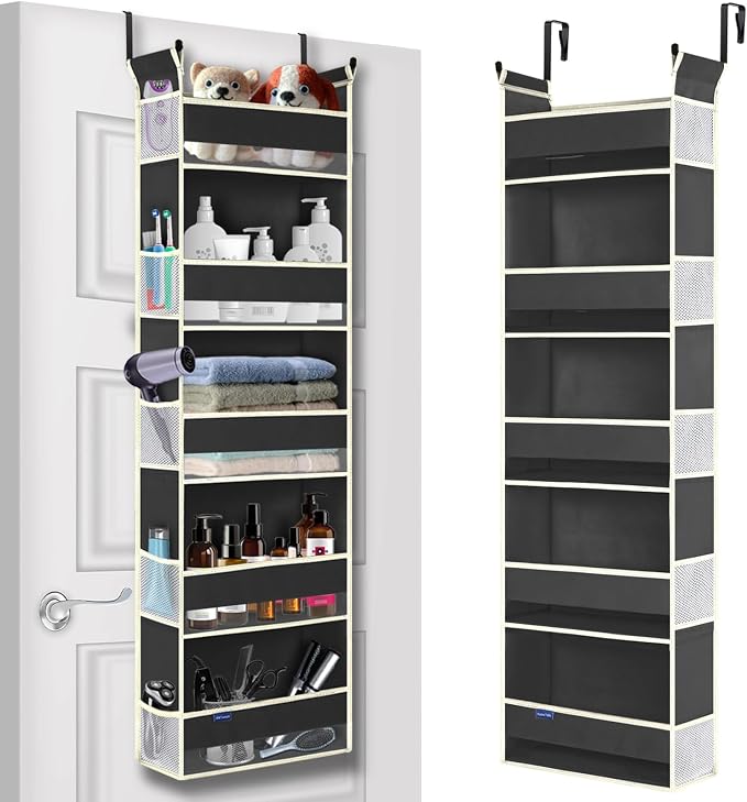 Over The Door Hanging Organizer 5-Shelves and 10 Side Pockets, Over The Door by ROOMTALK