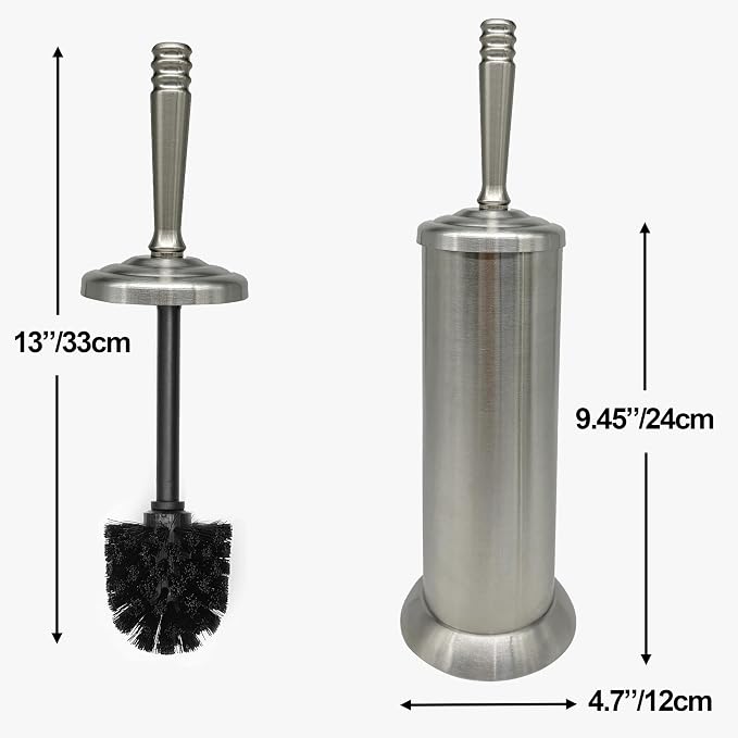 Brushed Nickel Toilet Bowl Brush - Image 2
