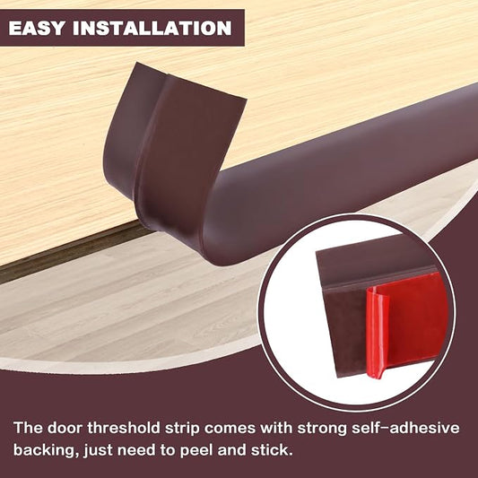 Vinyl Door Threshold Flooring Transition Strip Self Adhesive Carpet Edging Strip - Image 2