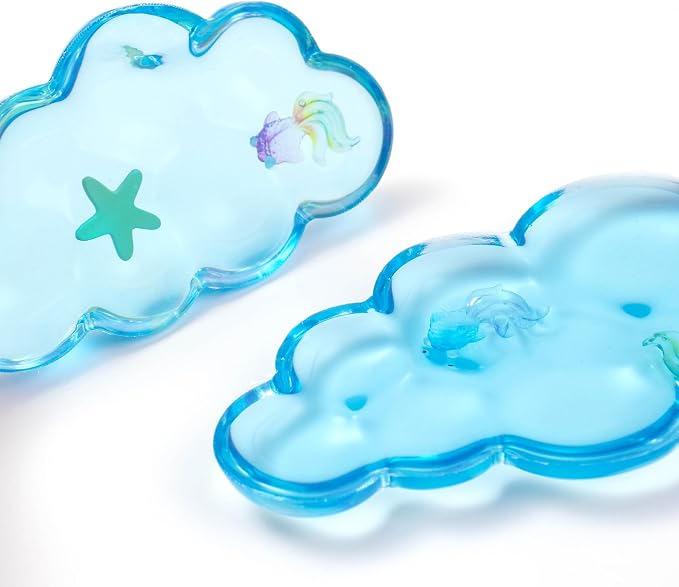 Gel Keyboard and Mouse Wrist Rest Set – Clear Blue Cloud Wrist Rest - Image 7