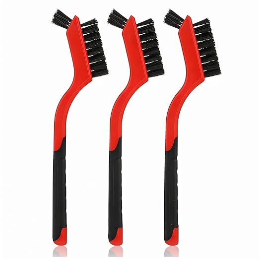 3-Piece Nylon Brush Set, Wear-Resistant U-Shape Bristles No Shedding, Easy Grip by Unknown