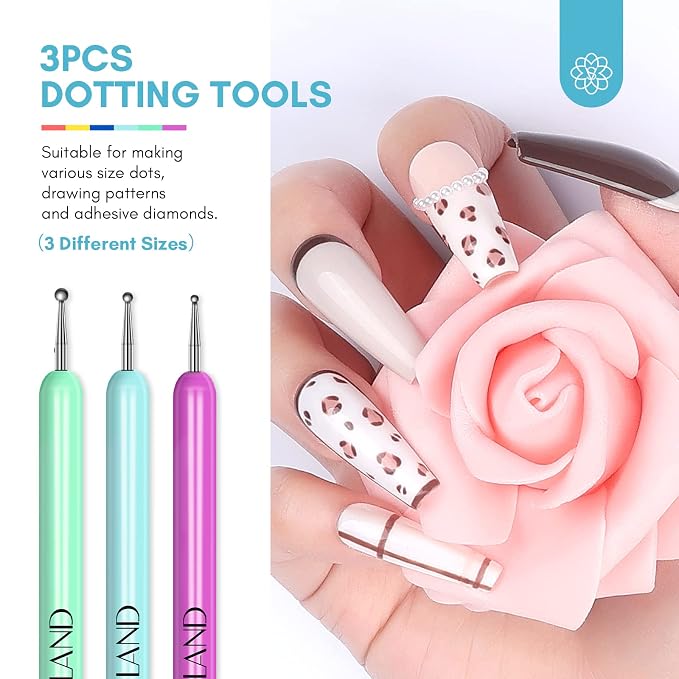 SAVILAND 6PCS Nail Art Brushes Set – Multifunctional Nail Brushes - Image 5