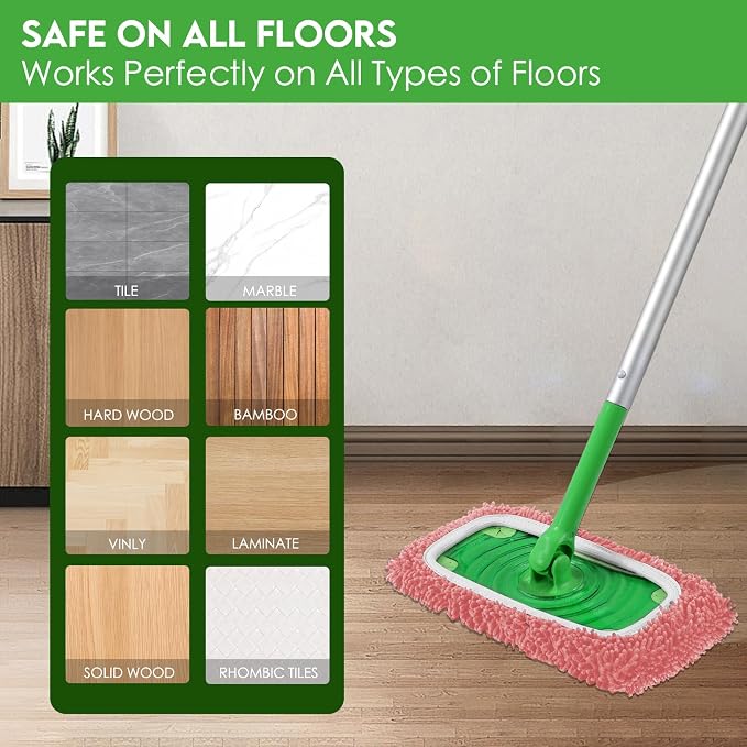 Reusable Microfiber Mop Pads Compatible - Image 7