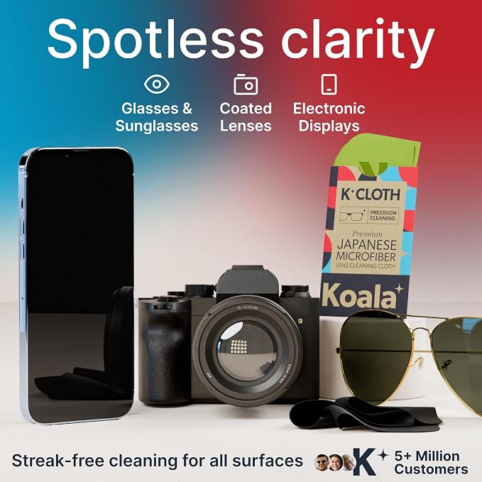 Koala Lens Cleaning Cloth | Japanese Microfiber | Glasses Cleaning Cloths | - Image 2