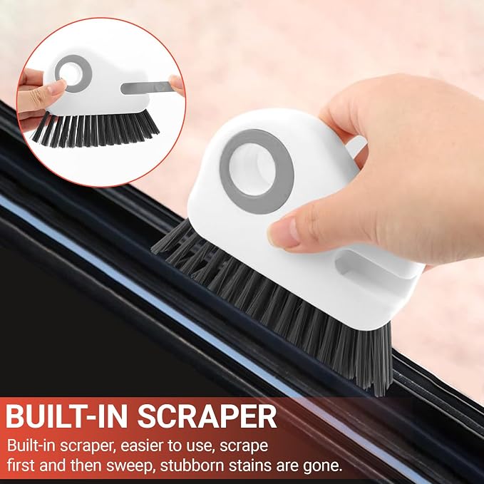 2 in 1 Groove Cleaning Brush Window Track Cleaning Tools, Crevice Brush - Image 3