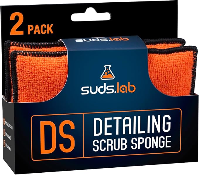 Suds Lab DS Microfiber Detailing Scrub Pad 2 Pack by SudsLab