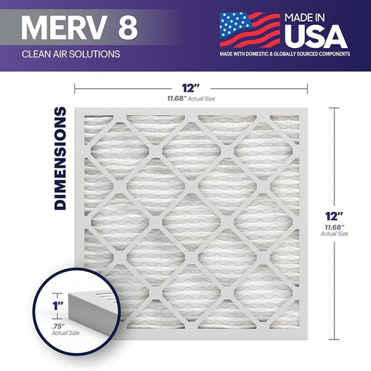 BNX TruFilter 12x12x1 Air Filter MERV 8 - Image 2