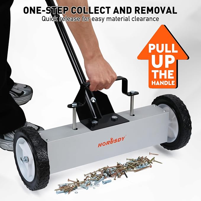 HORUSDY 18-Inch Rolling Magnetic Sweeper - Image 8