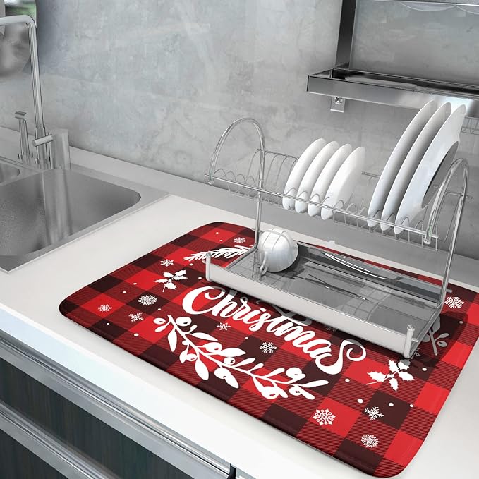 Merry Christmas Dish Drying Mat 18x24 Inch - Image 5
