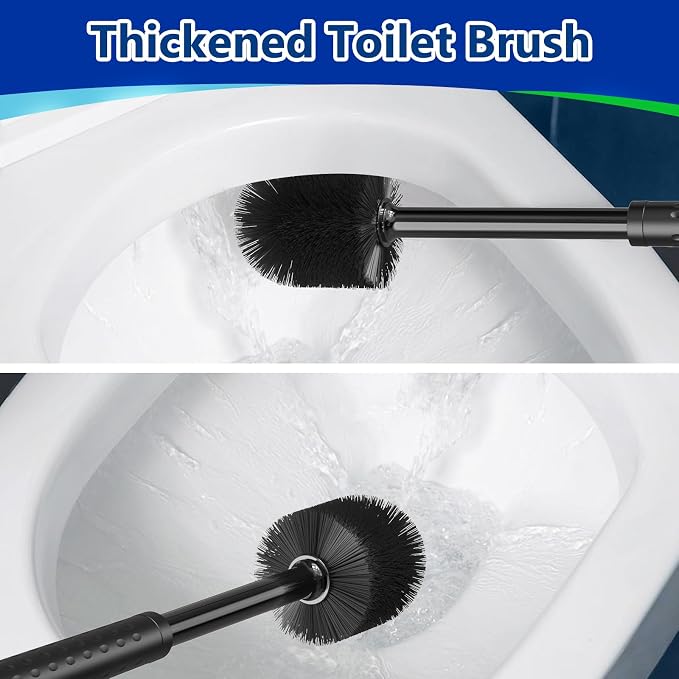 Toilet Brush and Plunger Set: 2-in-1 Heavy Duty Toilet Plunger and Bowl Brush - Image 5