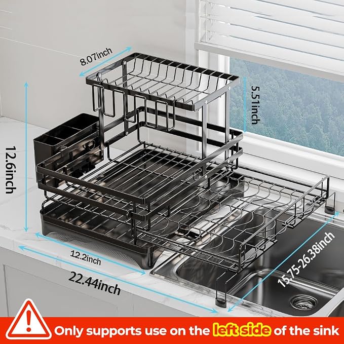 2 Tier Dish Drying Rack - Image 2