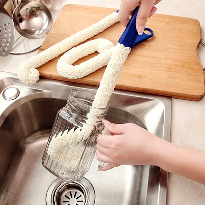 KUWAN Bottle Cleaning Brush Multi-Function Household Tools Flexible Bottle - Image 4