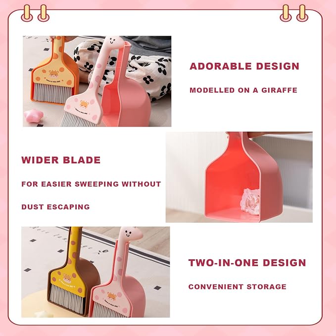 Mini Broom and Dustpan Set Cartoon Small Broom - Image 6