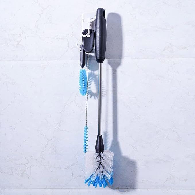3-in-1 Stainless Steel Bottle Brush and Straw Cleaning Set, Long Handle Scrub - Image 6