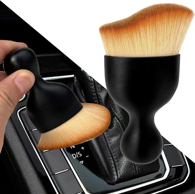 Car Interior Dust Brush, Auto Detailing Brush, Soft Bristles Car Cleaning by XYNorth