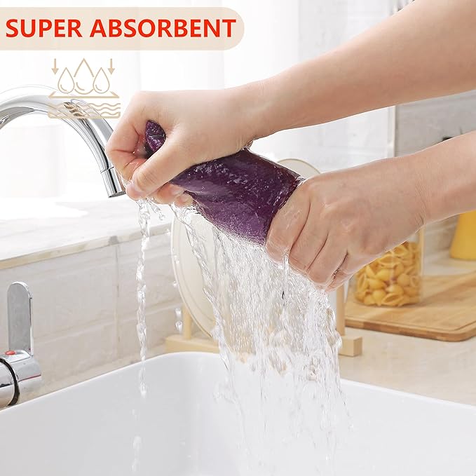 Homaxy 100% Cotton Waffle Weave Kitchen Dish Cloths, Ultra Soft Absorbent Quick - Image 3