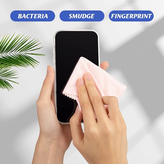 Leelosp 300 Pcs Glasses Cleaning Cloth Microfiber Glasses Wipes Assorted Colors - Image 4